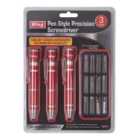 0429-0 - 3-PC PEN STYLE PRECISION SCREWDRIVER SET