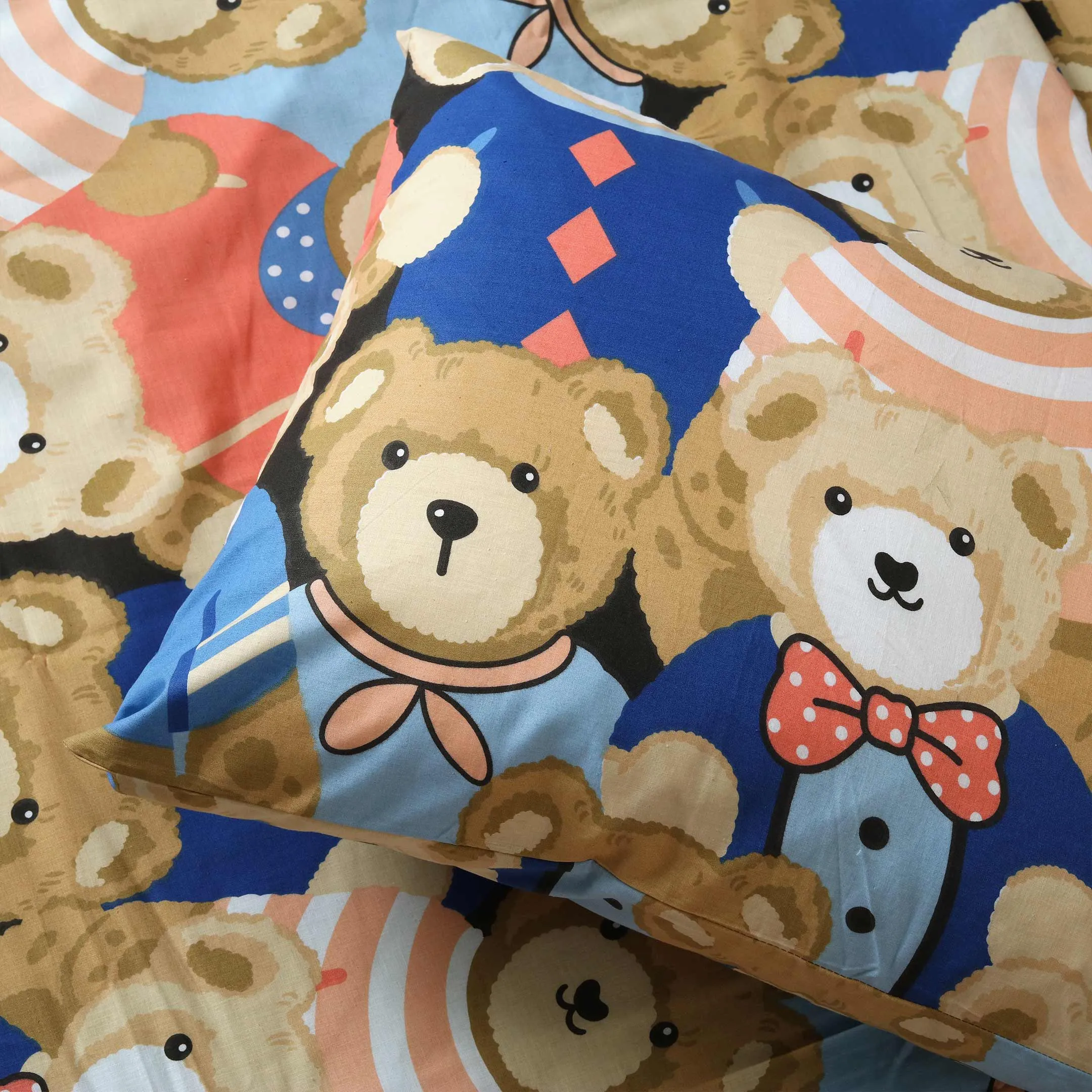 100 Teddies Polycotton Kids Bedsheet