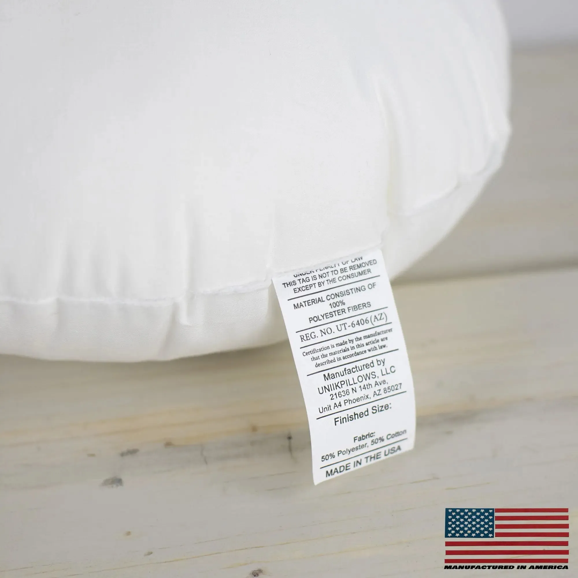 10" | Round Angel Hair Insert | Indoor Outdoor Down Alternative Hypoallergenic Pillow Insert | Quality Insert | Premium Insert