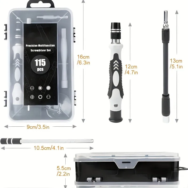 115in1 Precision Screwdriver Set Ultimate Mobile Repair Tool Kit