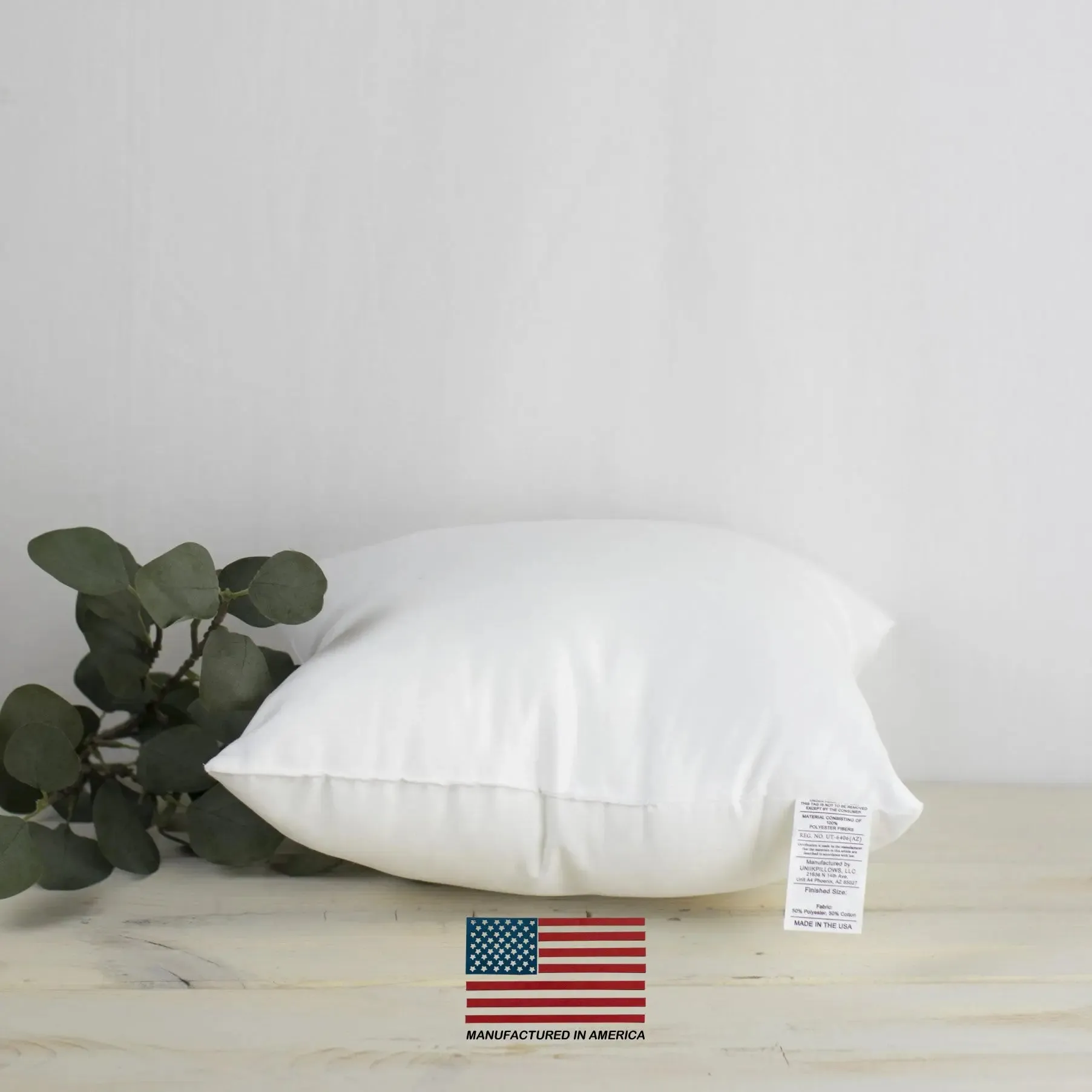 12x12 | Indoor Outdoor Hypoallergenic Polyester Pillow Insert | Quality Insert | Pillow Inners | Throw Pillow Insert | Square Pillow Inserts