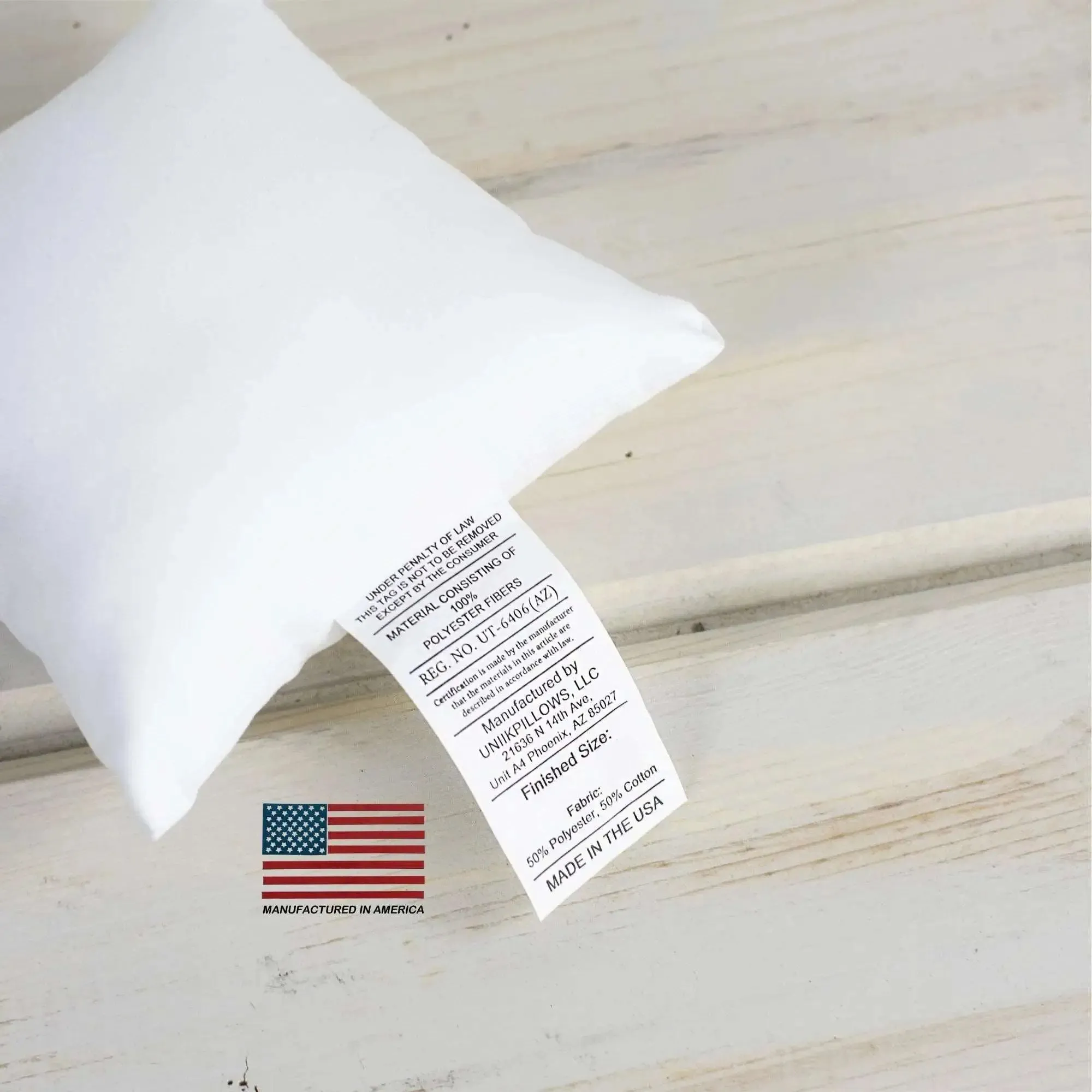 12x12 | Indoor Outdoor Hypoallergenic Polyester Pillow Insert | Quality Insert | Pillow Inners | Throw Pillow Insert | Square Pillow Inserts