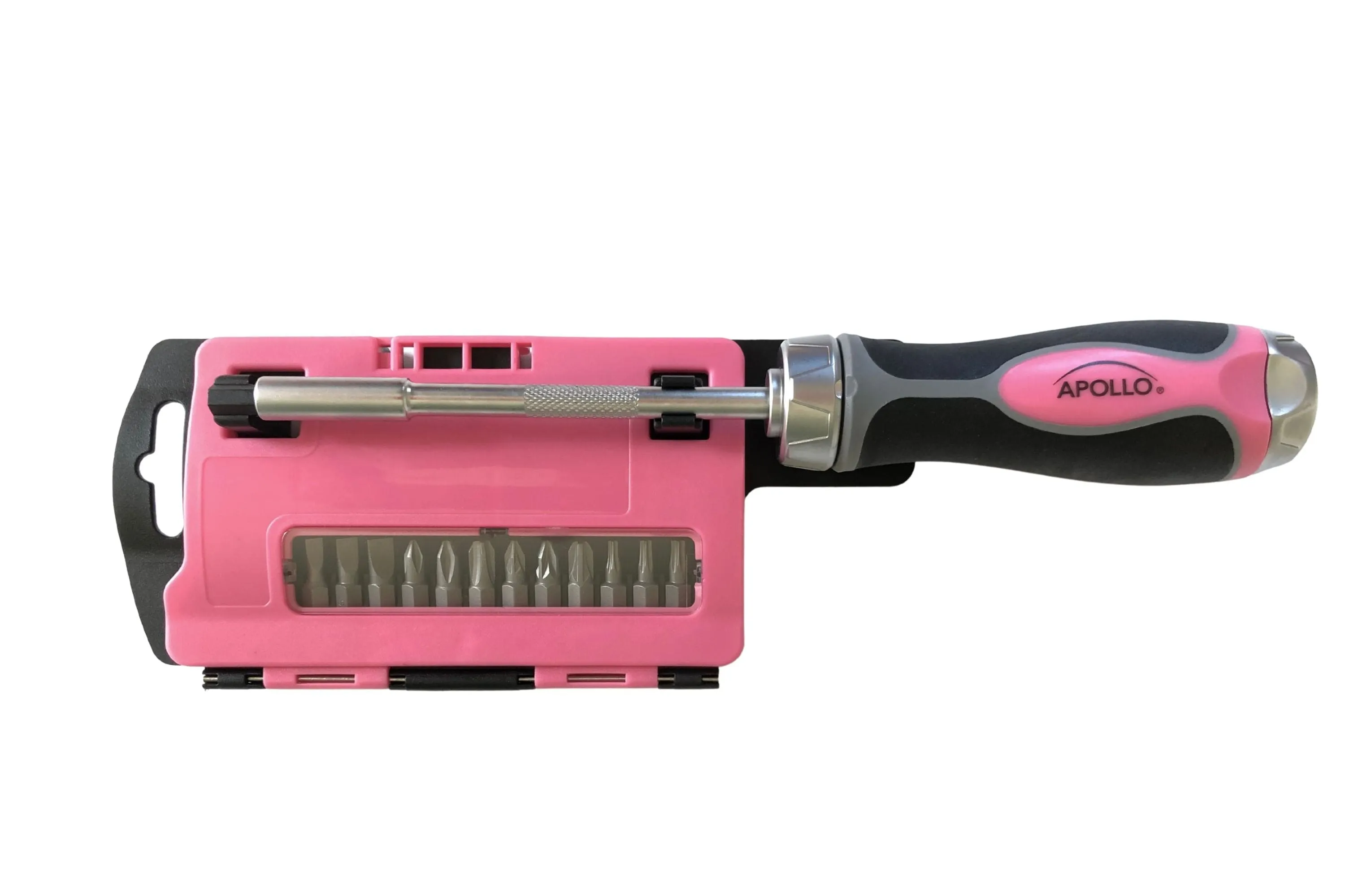 13-in-1 Ratcheting Screwdriver with Bit Set – Pink -- DT5021P