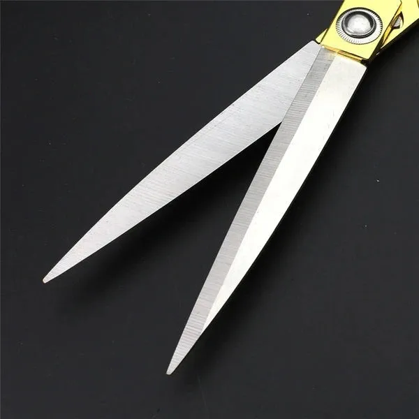 1546 Stainless Steel Tailoring Scissor Sharp Cloth Cutting for Professionals (8.5inch) (Golden)