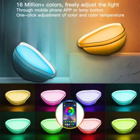 16 Colors Smart WiFi APP Control Night Light Bluetooth Desk Lamp Atmosphere Light For Home Bedroom Decoration