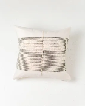 18" Riviera Hand-Stitch Throw Pillow Cover | Grey