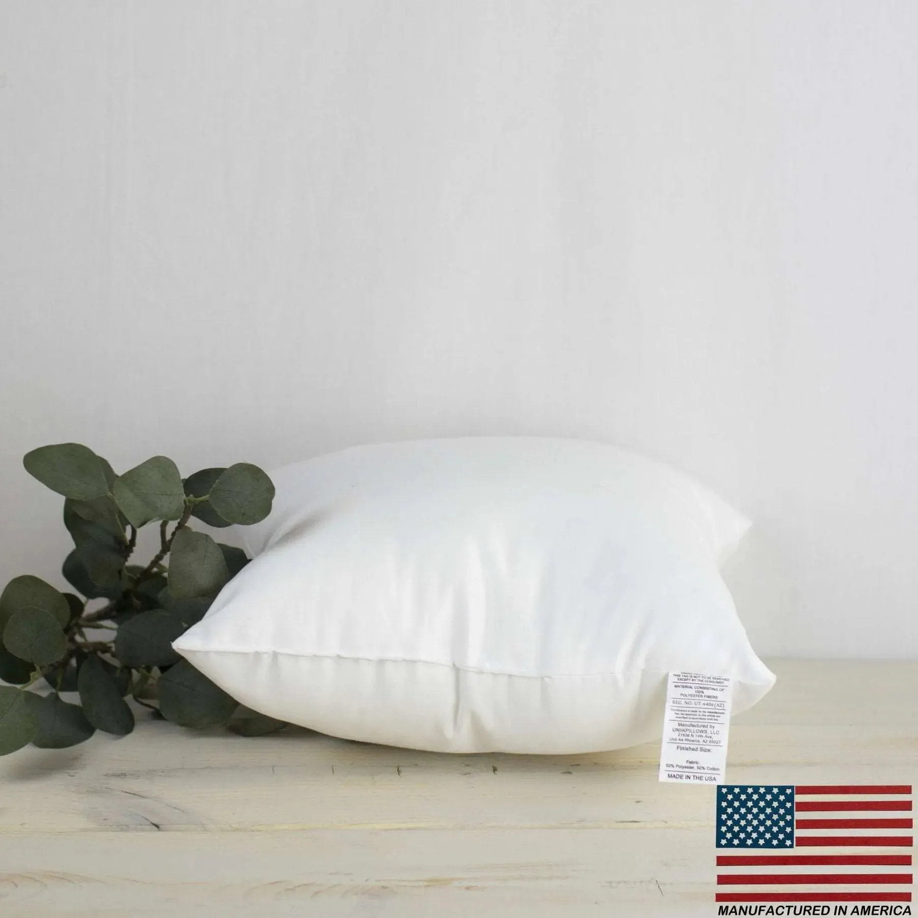 23x23 | Square Angel Hair Insert | Indoor Outdoor Down Alternative Hypoallergenic Pillow Insert | Quality Insert | Premium Insert