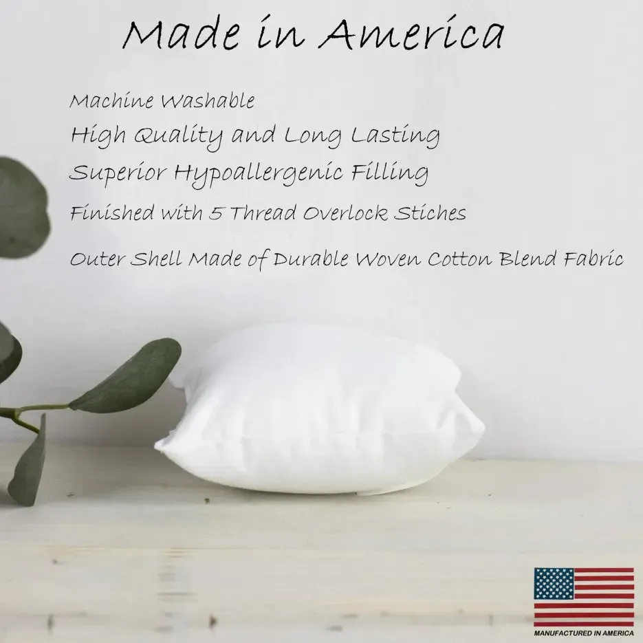 23x23 | Square Angel Hair Insert | Indoor Outdoor Down Alternative Hypoallergenic Pillow Insert | Quality Insert | Premium Insert