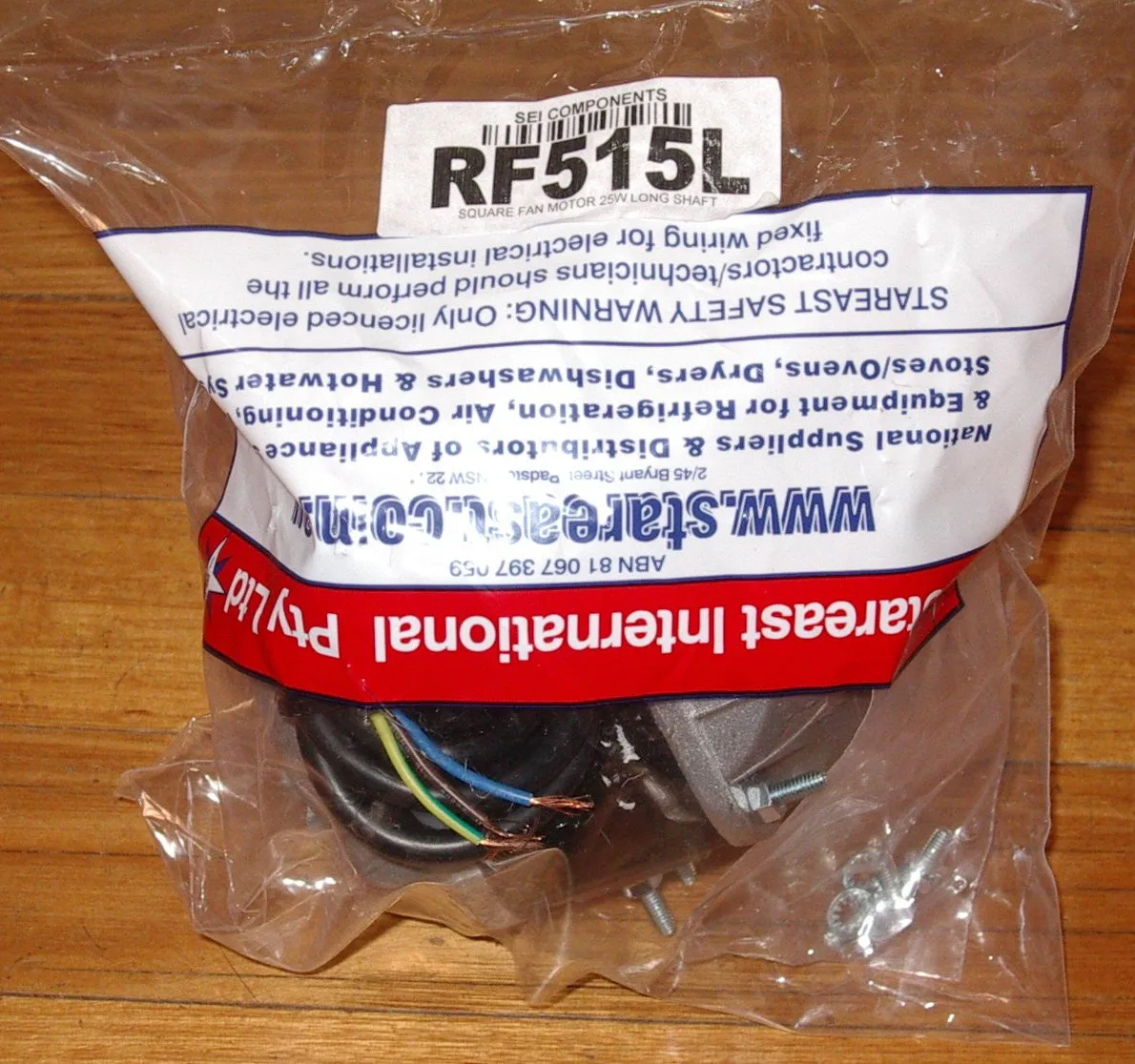 25Watt Counter Clockwise Condensor Fan Motor - Part # RF515L