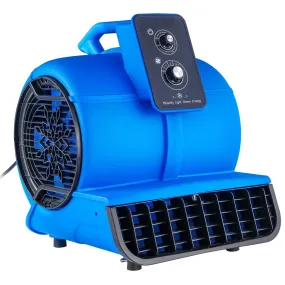 2800 CFM 1/2 HP Stackable High Velocity Air Mover - Blue