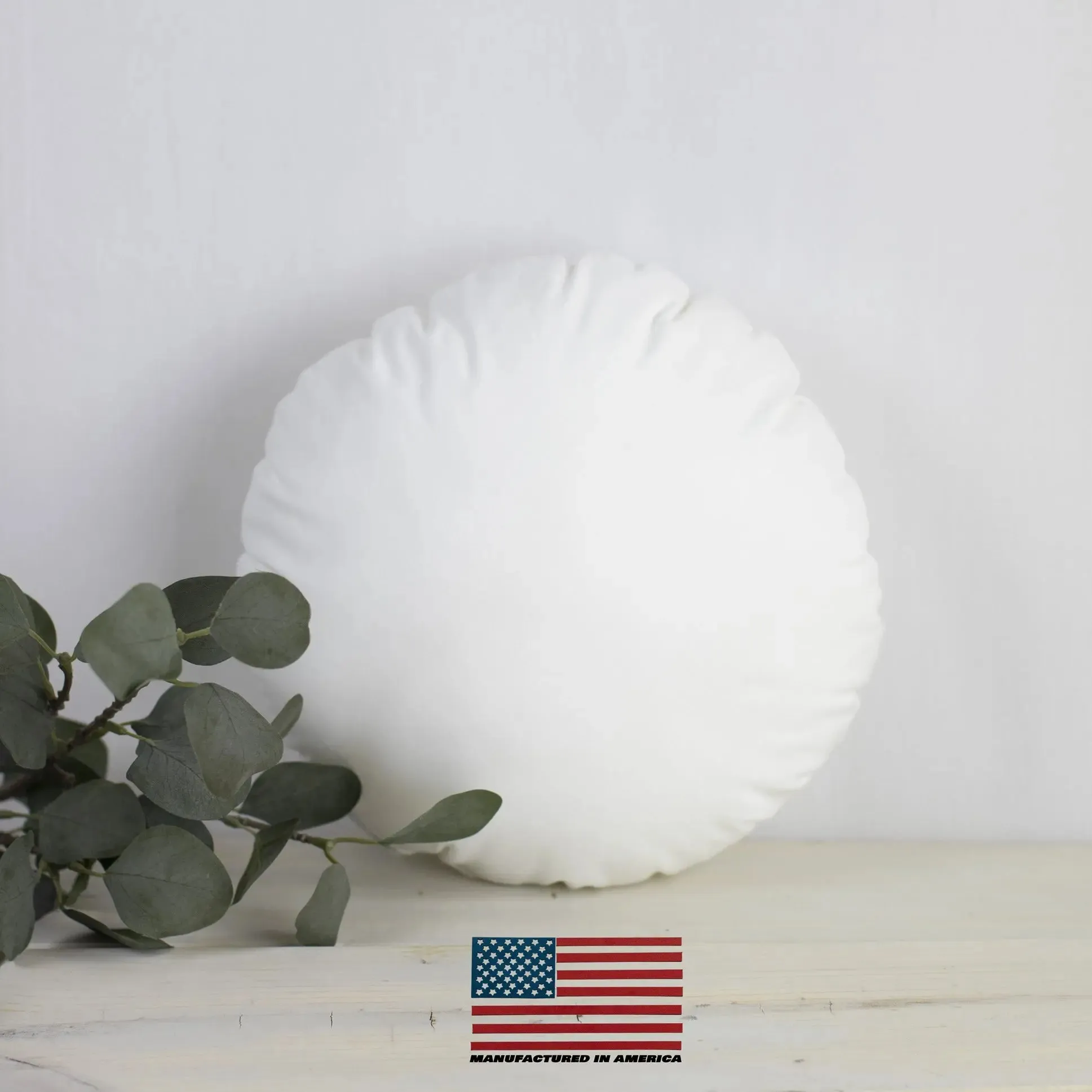 8" | Round Pillows Insert | Indoor Outdoor Hypoallergenic Polyester Pillow Insert | Quality Insert | Round Pillow Form | Round Pillow