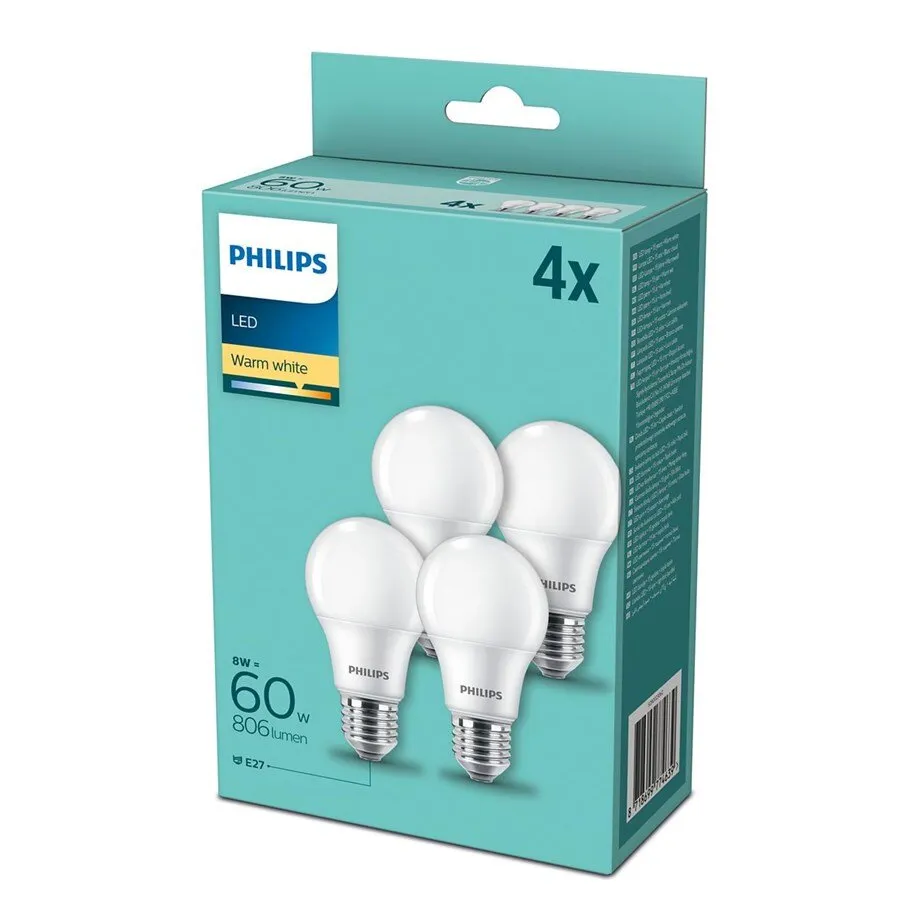 A60 E27 Smart Bulb Ww 4 Pack