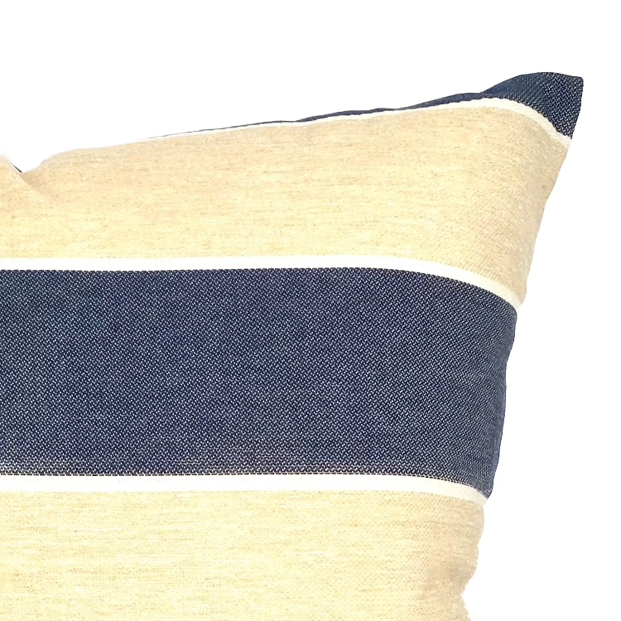 Abbot Indigo Striped Throw Pillow Cover 20x20