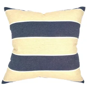 Abbot Indigo Striped Throw Pillow Cover 20x20