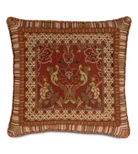 Aristocrat Border Collage Throw Pillow Cover 24x24