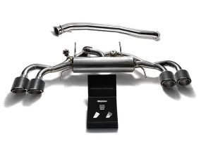 ARMYTRIX Stainless Steel Valvetronic Catback Exhaust 90mm System Quad Carbon Tips Nissan GT-R R35 2009-2021