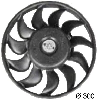 Audi Auxiliary Cooling Fan Assembly – Passenger Side 8E0959455N – Behr 351038371