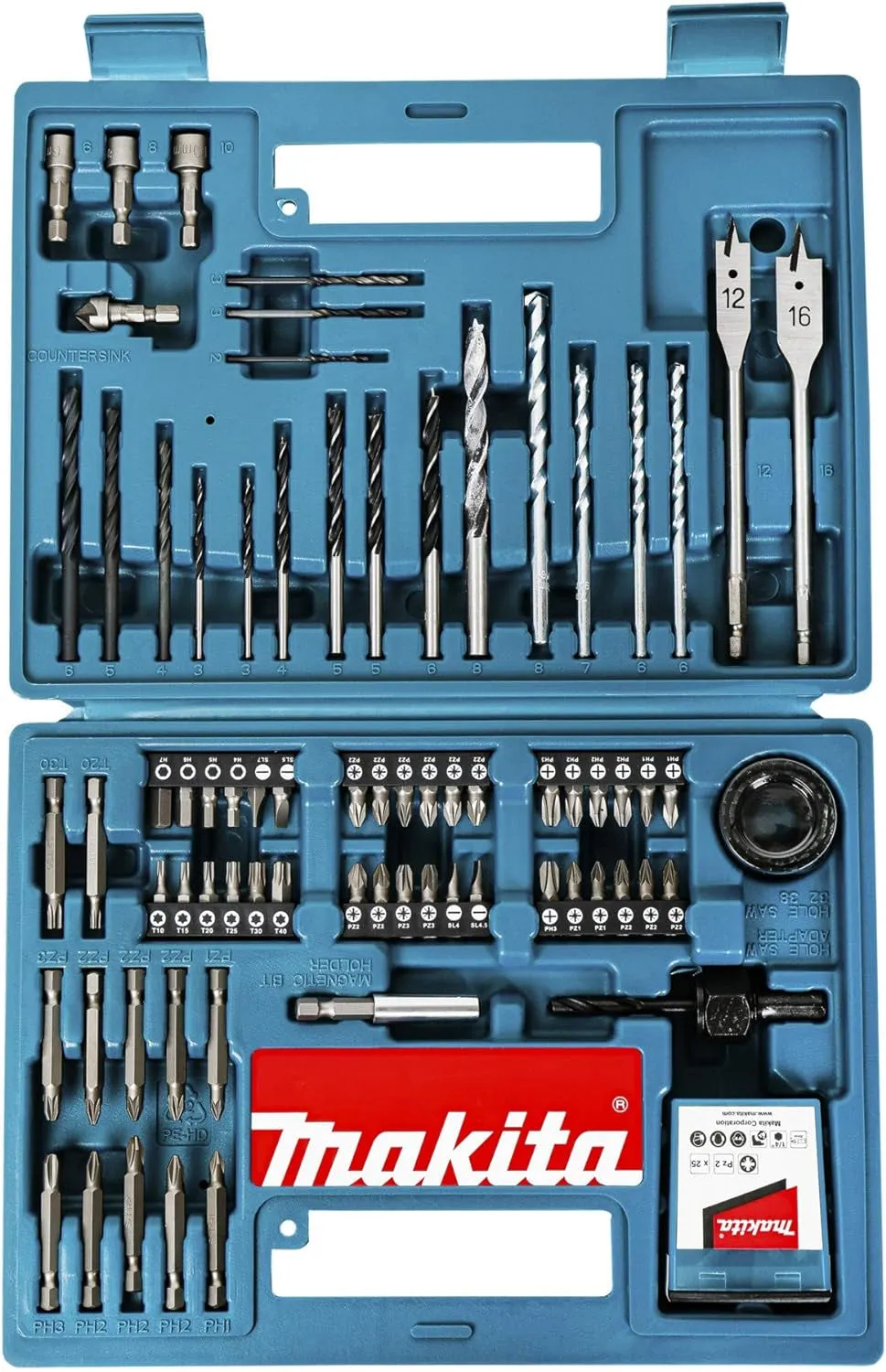 B-53811 Drill & Screwdriver Bit Accessory Set (100 Piece), Multi-Colour, Set of 100