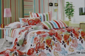 Bedding 2062 Duvet Cover Set Queen Cotton Printed