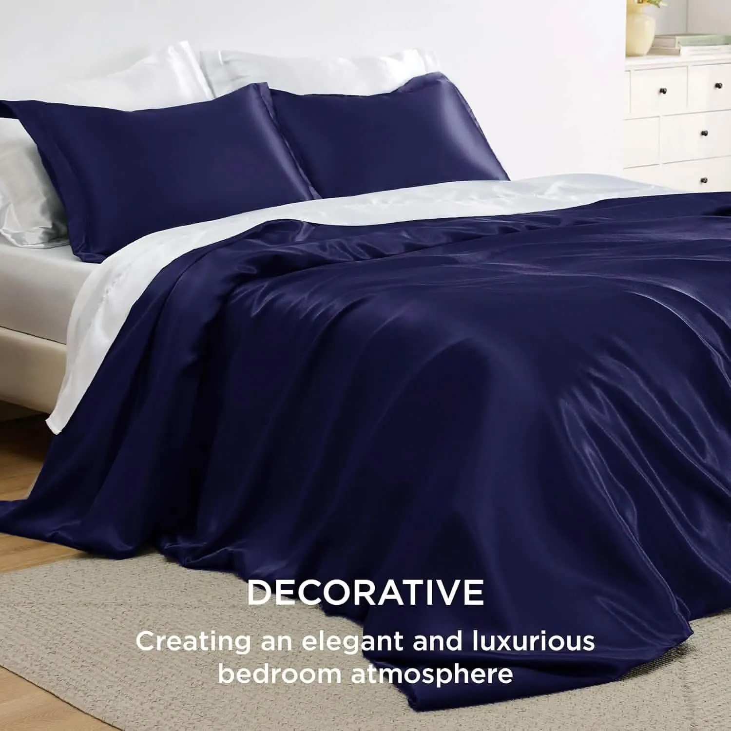 Bedsure Satin Duvet Cover Set