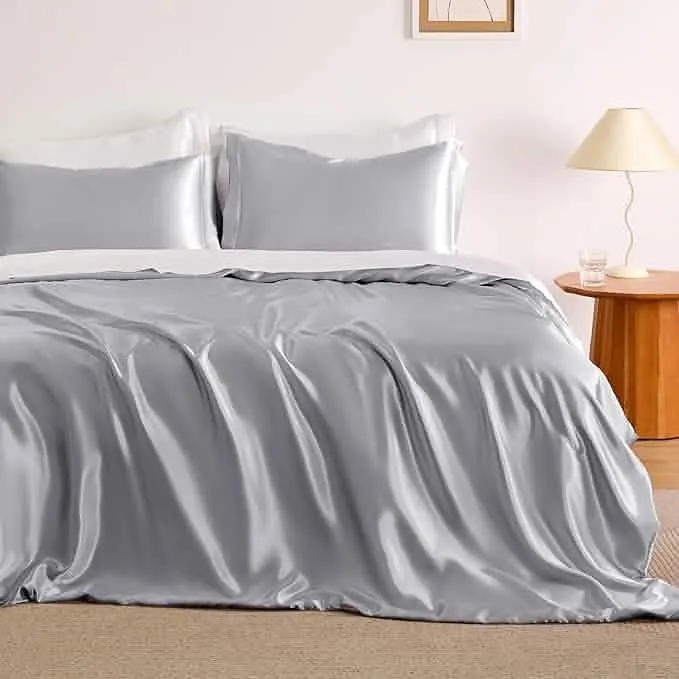 Bedsure Satin Duvet Cover Set