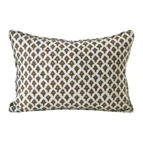 Bikaner Tobacco Lumbar Pillow