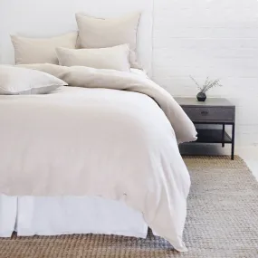 Blair Linen Duvet Set - Taupe