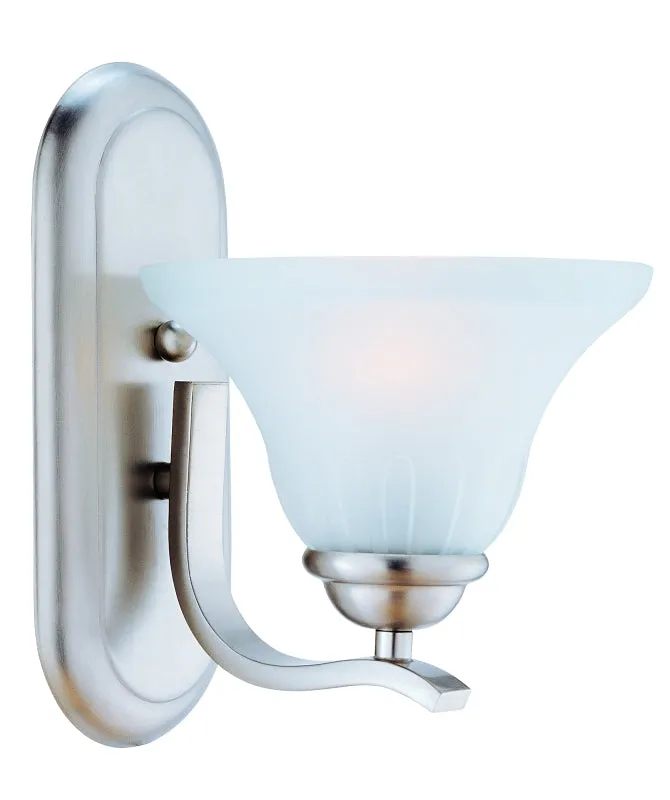 Boston Harbor 1571-1W-3L Single Light Vanity Fixture, 120 V, 60 W, A19 or CFL Lamp, Steel Fixture :EA: QUANTITY: 1