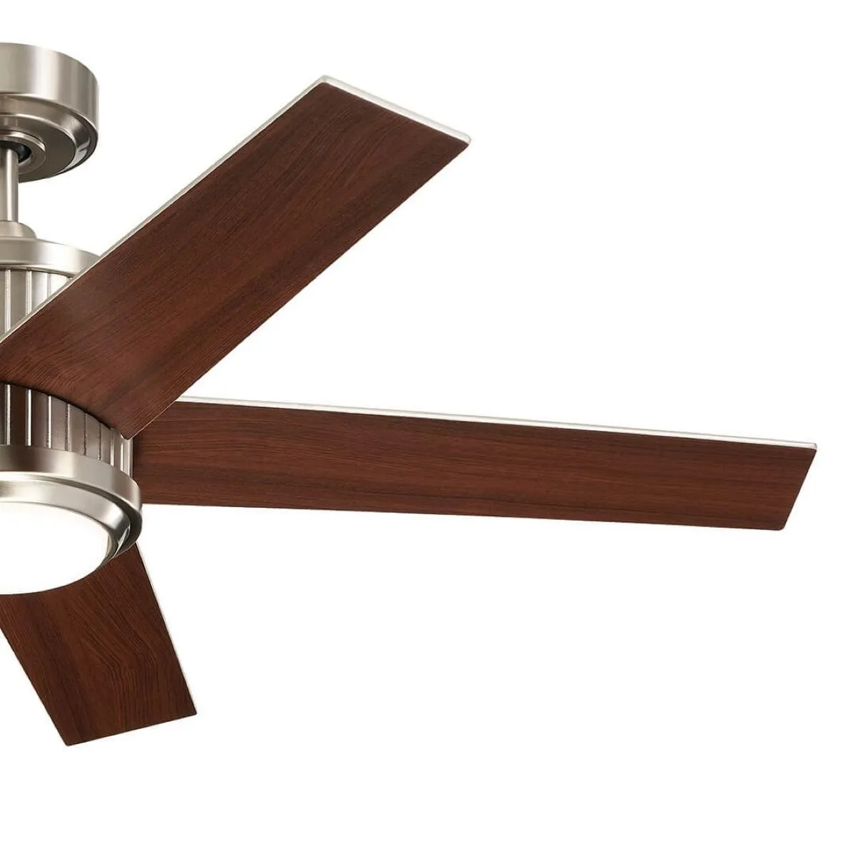 Brahm 48 Inch Brushed Stainless Steel LED Indoor Ceiling Fan with Remote