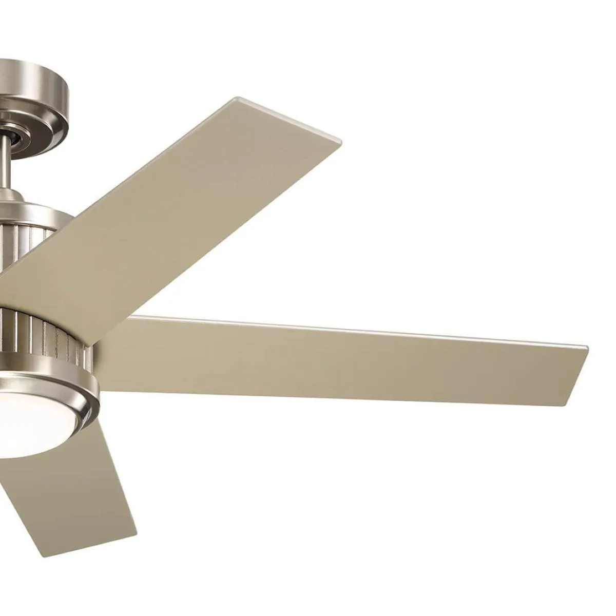 Brahm 48 Inch Brushed Stainless Steel LED Indoor Ceiling Fan with Remote