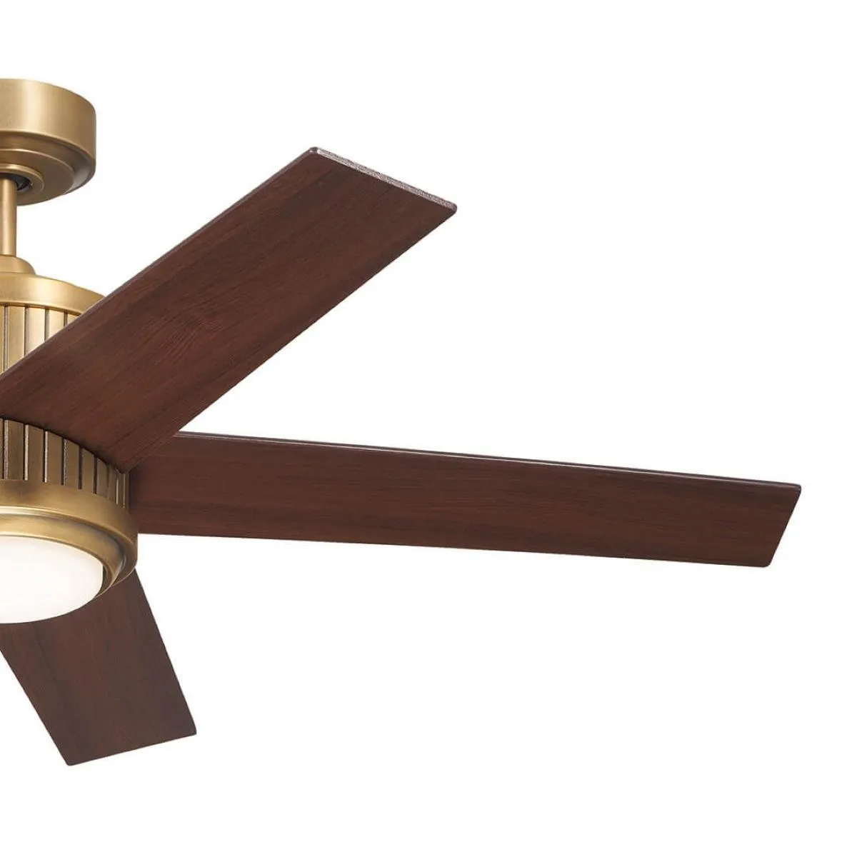 Brahm 48 Inch Natural Brass LED Indoor Ceiling Fan with Remote