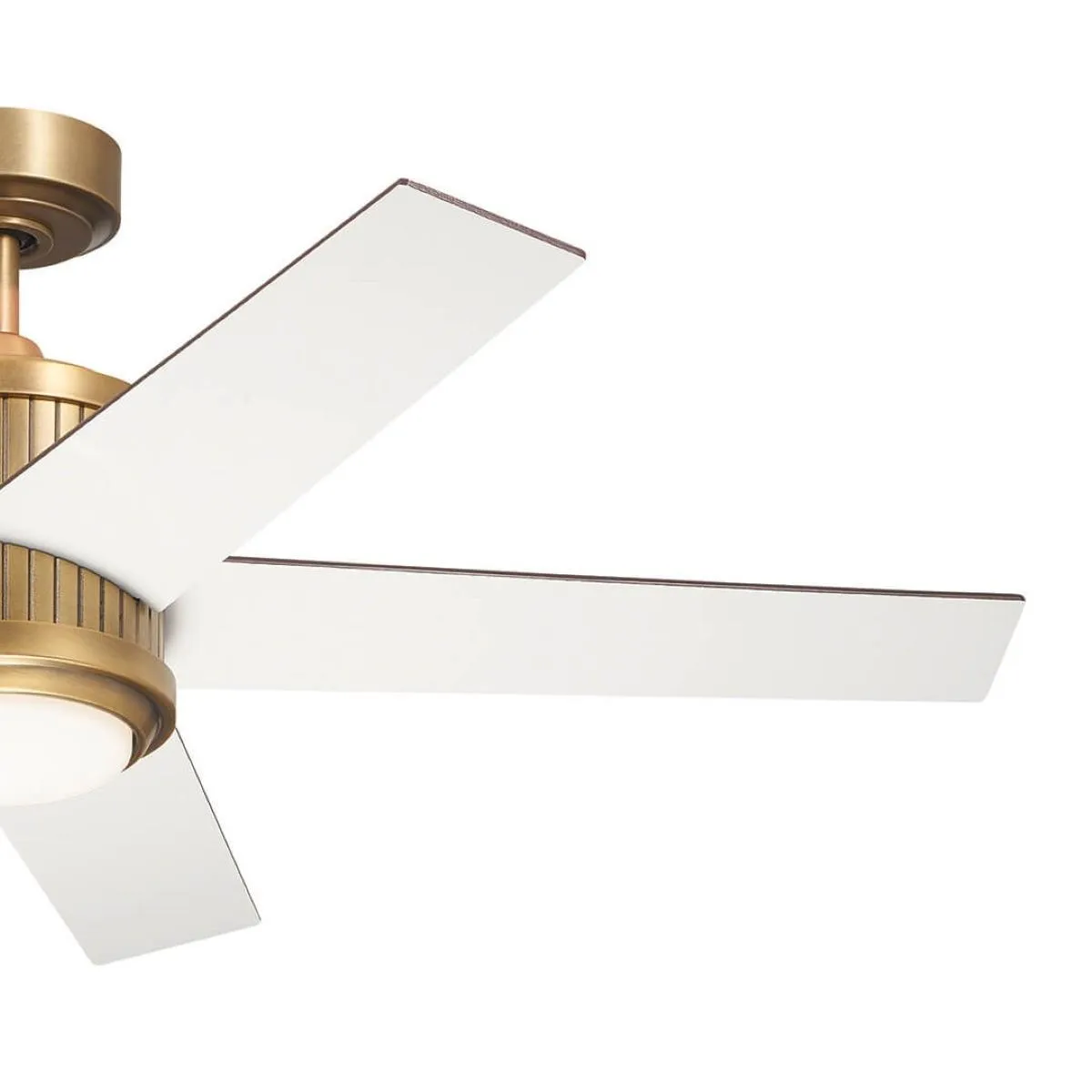 Brahm 48 Inch Natural Brass LED Indoor Ceiling Fan with Remote