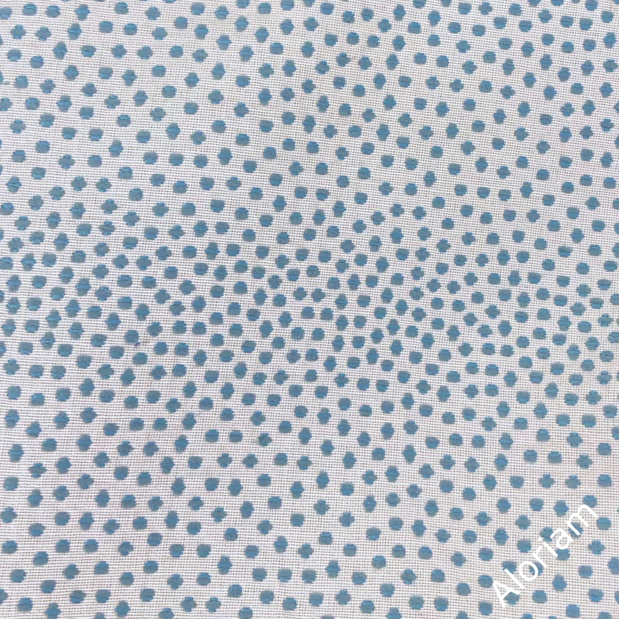 Bridget Turquoise Blue Chenille Dots Pillow Cover