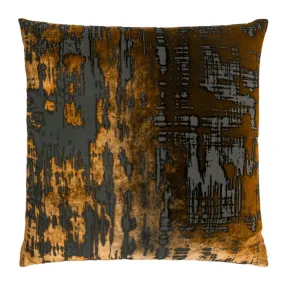 Brush Stroke Copper Ivy Velvet Pillows