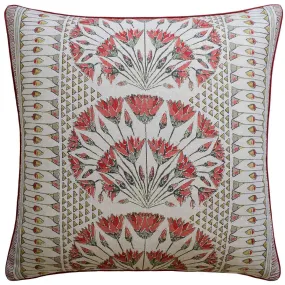 Cairo Spicy Coral Pillow by Ryan Studio