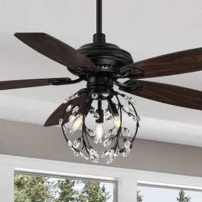 Cedar Ceiling Fan with Light Remote and Reversible Blades 52 inch