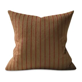 Cider Chenille Textured Stripe Throw Pillow Cover 24x24