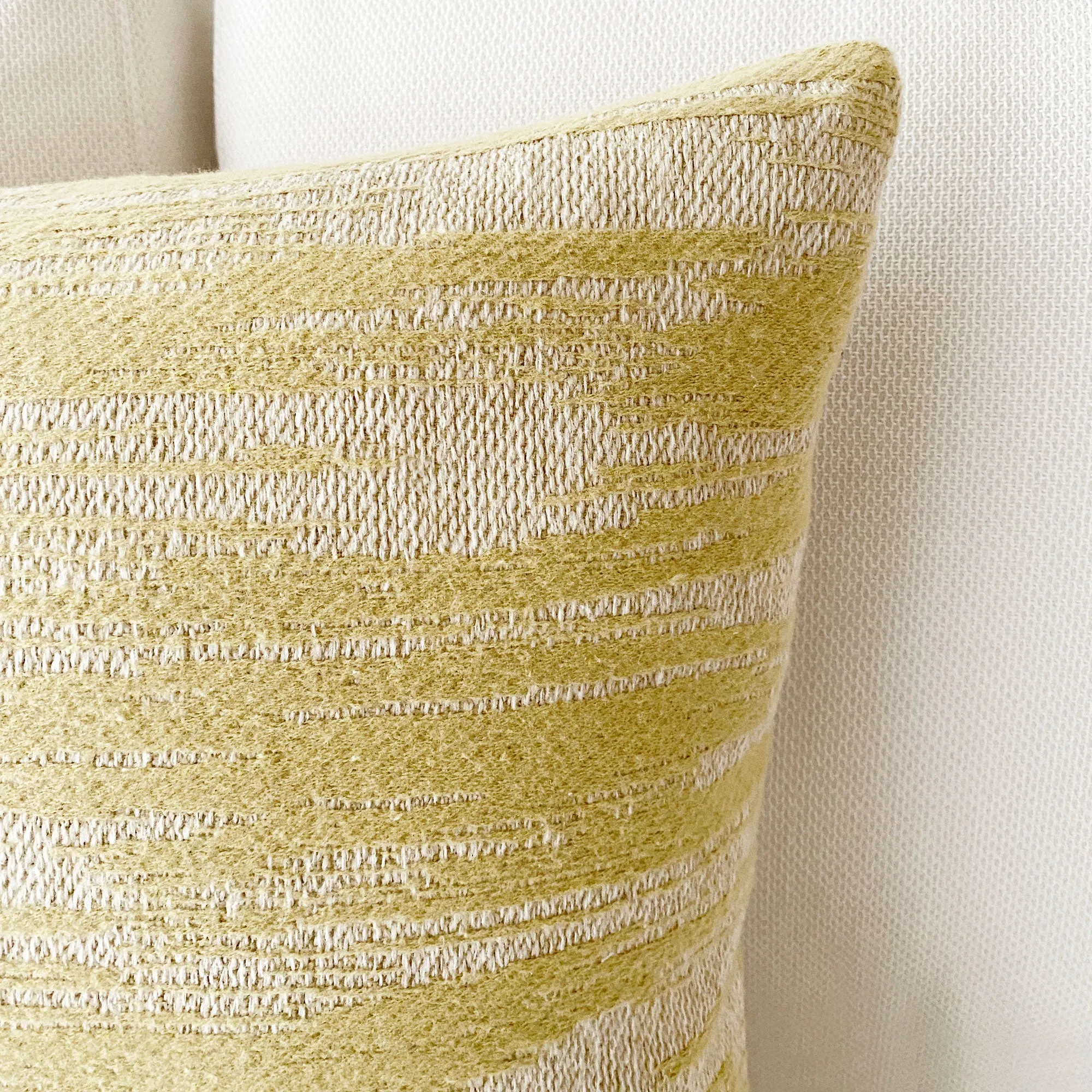 Citron Abstract Throw Pillow Cover 20x20