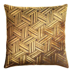 Copper Ivy Entwined Velvet Pillow by Kevin O'Brien Studio