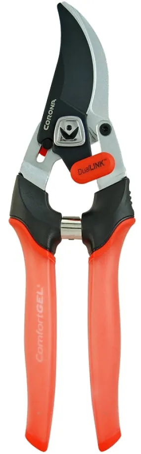 CORONA DualLINK BP 4314D Pruner, 3/4 in Cutting Capacity, HCS Blade, Bypass Blade, Ergonomic Handle :EA: QUANTITY: 1