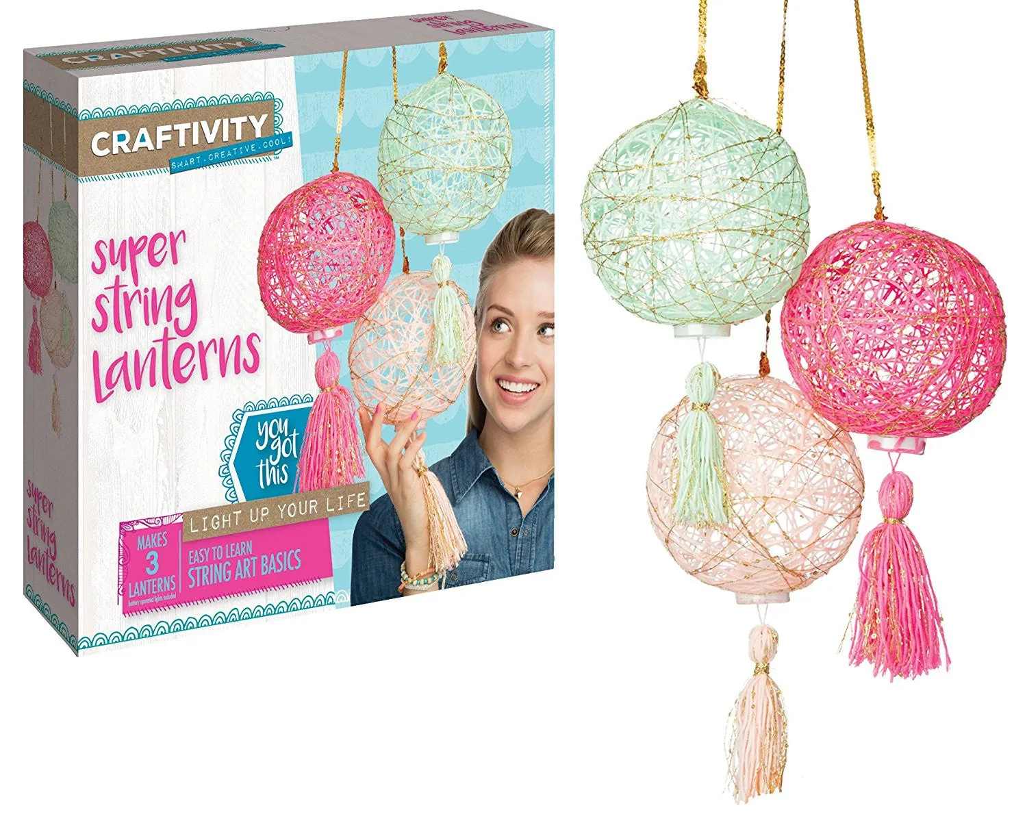 Craftivity - 3503000 | Super String Lanterns Craft Kit