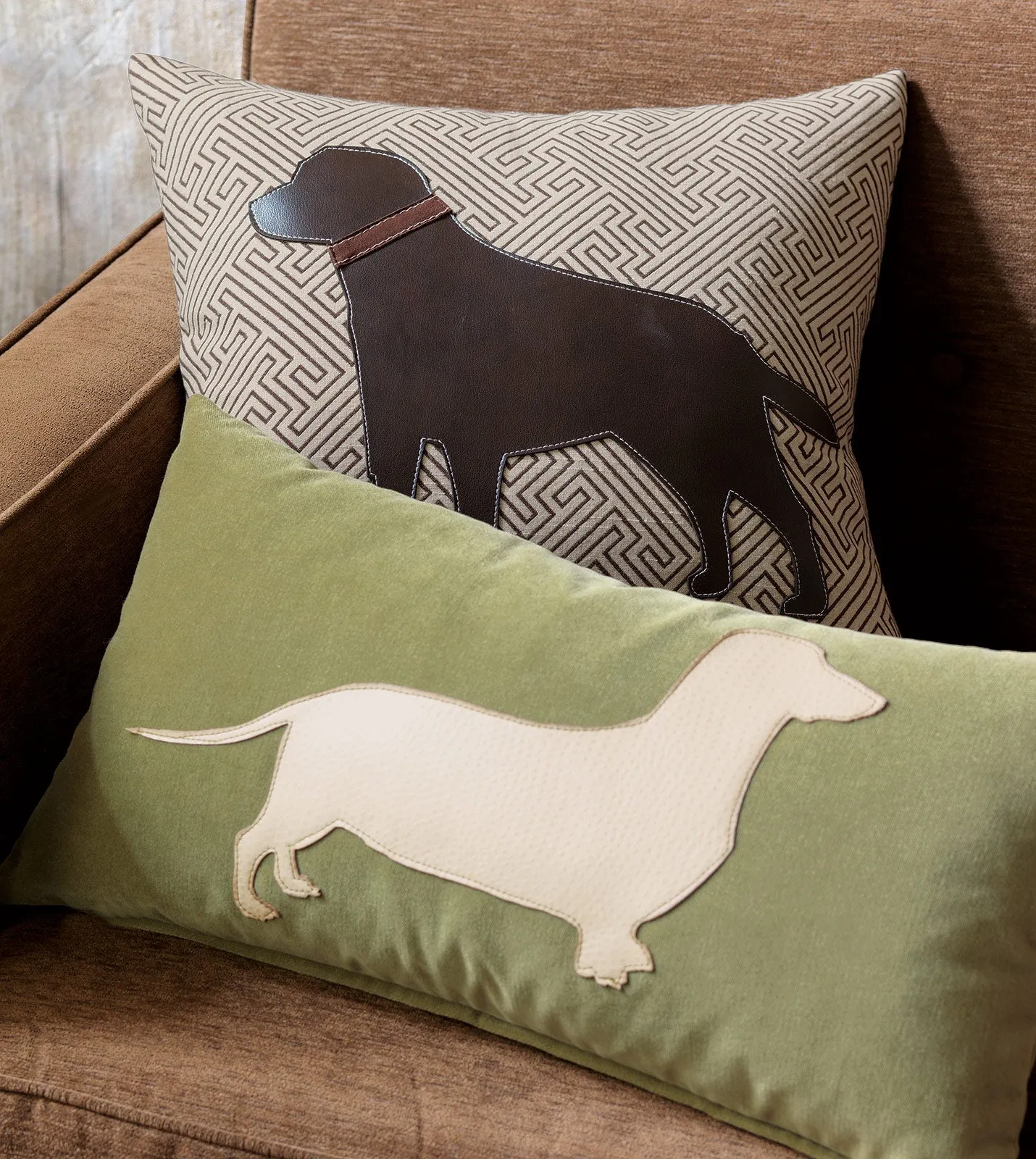 Dachshund in the Grass Lumbar Pillow Cover 11x21