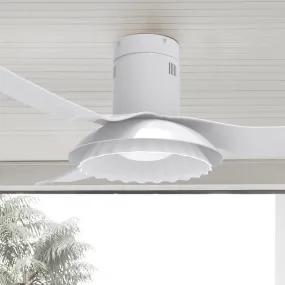 Daisy Low Profile Smart Ceiling Fan with LED Light and remote 52 inch