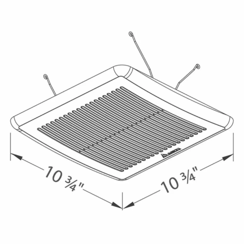 Delta BreezElite Adjustable 80-110 CFM Bathroom Exhaust Fan With Dual Speed and Delay Timer