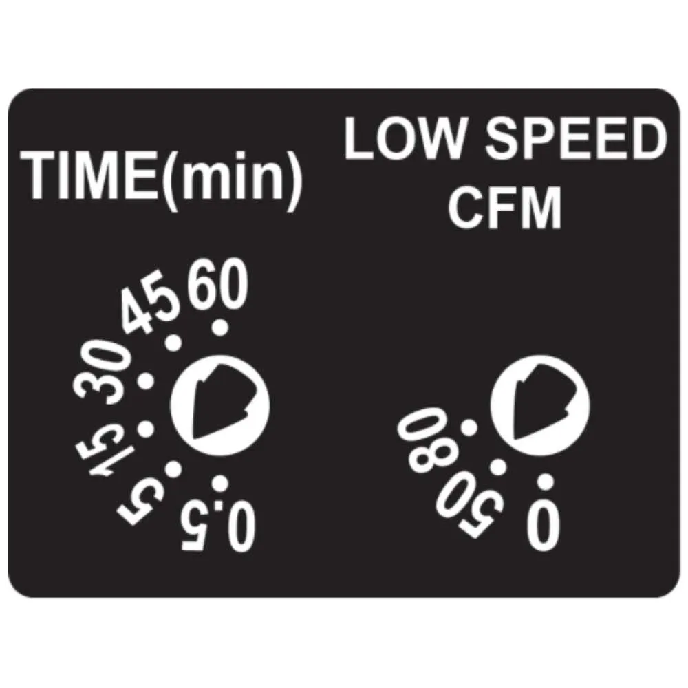 Delta BreezElite Adjustable 80-110 CFM Bathroom Exhaust Fan With Dual Speed and Delay Timer