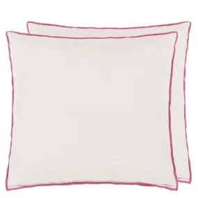 Designers Guild Brera Lino Alabaster & Fuchsia Decorative Pillow