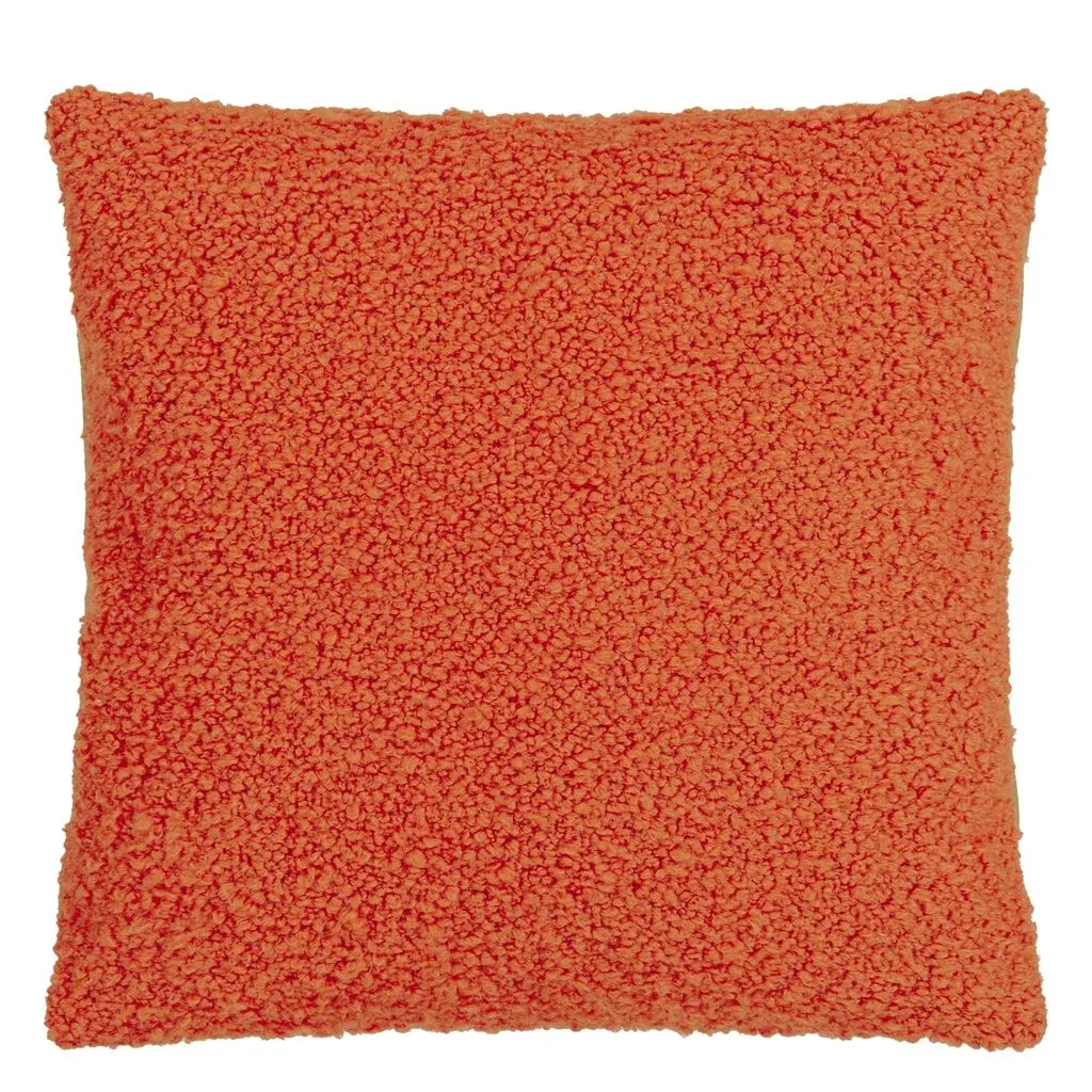 Designers Guild Cormo Persimmon Boucle Decorative Pillow