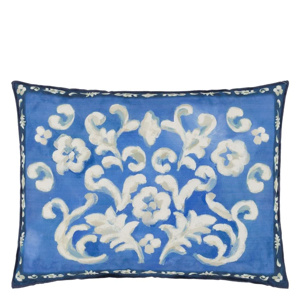 Designers Guild Isolotto Cobalt Cotton Decorative Pilllow