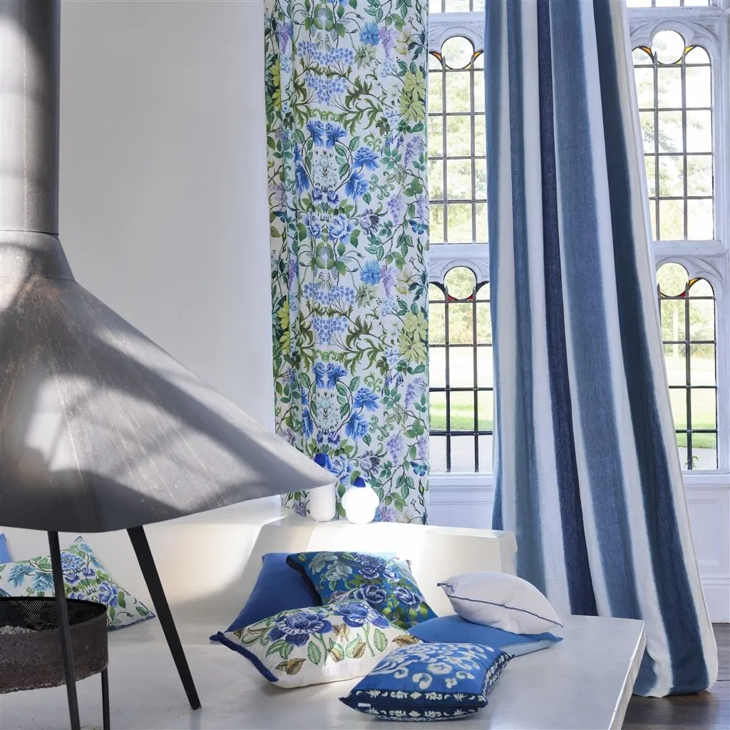 Designers Guild Isolotto Cobalt Cotton Decorative Pilllow