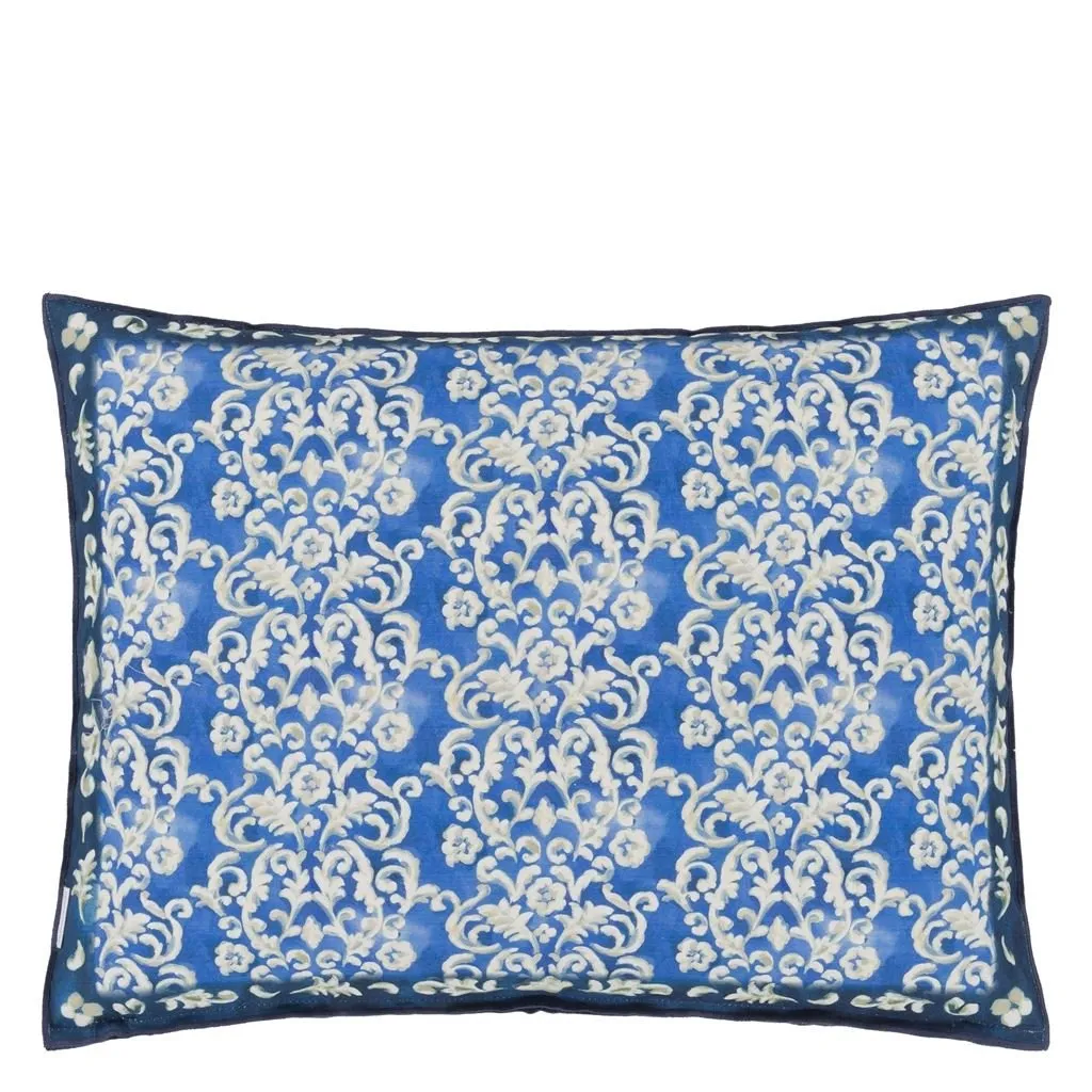 Designers Guild Isolotto Cobalt Cotton Decorative Pilllow